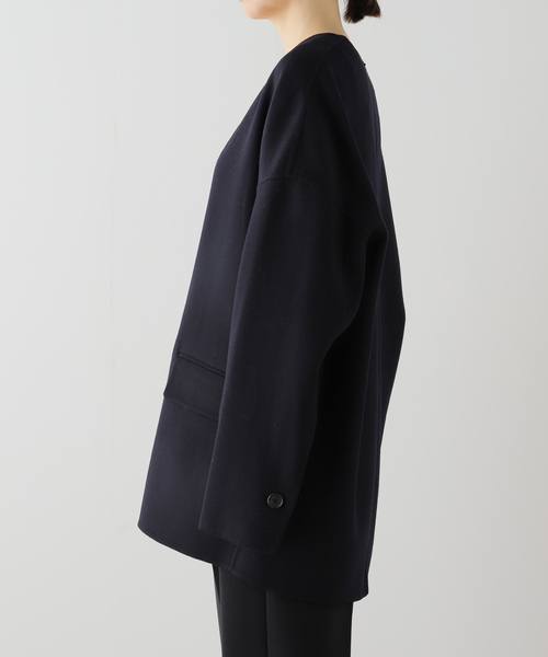 AP STUDIO（エーピーストゥディオ）の「【SYSTEM/システム】ディープネックウールトップ（ニット/セーター・レディース・ネイビー・FREE）」の8枚目の写真