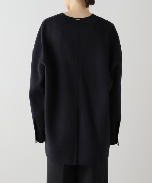 AP STUDIO（エーピーストゥディオ）の「【SYSTEM/システム】ディープネックウールトップ（ニット/セーター・レディース・ネイビー・FREE）」の9枚目の写真