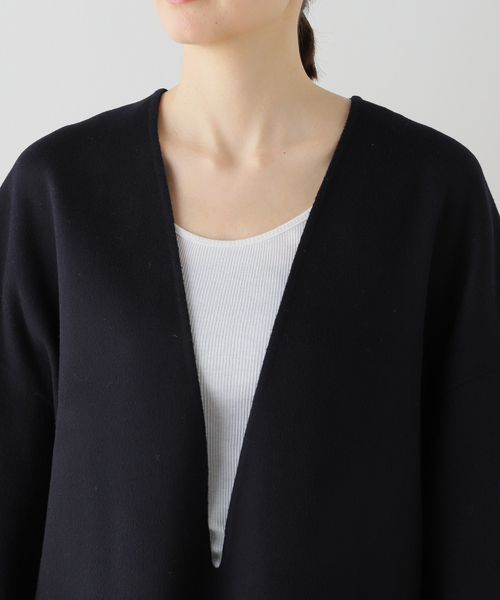 AP STUDIO（エーピーストゥディオ）の「【SYSTEM/システム】ディープネックウールトップ（ニット/セーター・レディース・ネイビー・FREE）」の10枚目の写真