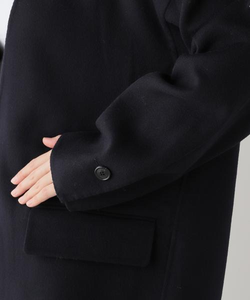 ○★新品 未使用 エンタイアスタジオ ヘビーニットセーター ワイドスリーブ 黒S ディープVネックニット（ニット/セーター）｜AP STUDIO