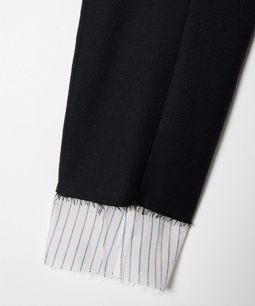 soduk(スドーク)の「invisible zip jacket(テーラードジャケット・レディース・ベージュ/ブラック・FREE)」の6枚目の写真