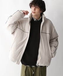 RAGEBLUE | 【AIRTHERMAL/高機能中綿】パイピングライン/ベロアビッグブルゾン(ダウンジャケット/コート)