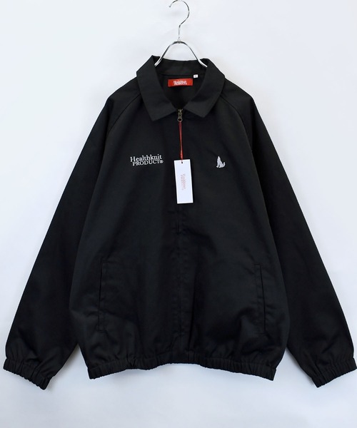 セール】別注【Healthknit Product】T/C twill blouson/ロゴ刺繍