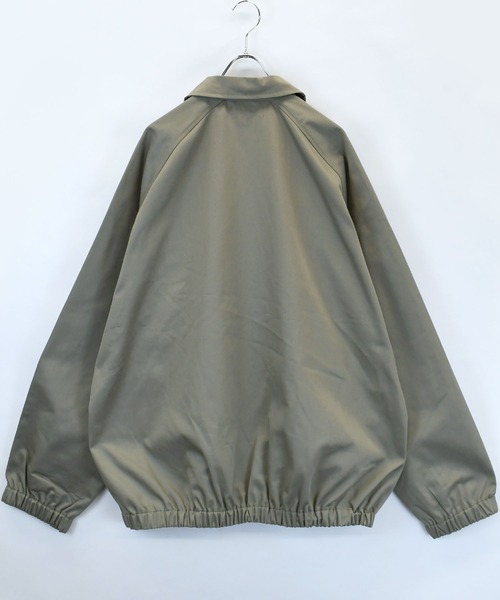 Healthknit Product(ヘルスニットプロダクト)の「別注【Healthknit Product】T/C twill blouson/ロゴ刺繍 ツイル ブルゾン/ハリントンジャケット(ブルゾン・メンズ・ブラック/カーキ/ネイビー・M/L/XL)」の5枚目の写真