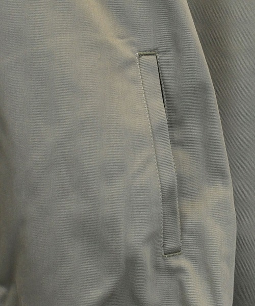 Healthknit Product(ヘルスニットプロダクト)の「別注【Healthknit Product】T/C twill blouson/ロゴ刺繍 ツイル ブルゾン/ハリントンジャケット(ブルゾン・メンズ・ブラック/カーキ/ネイビー・M/L/XL)」の10枚目の写真