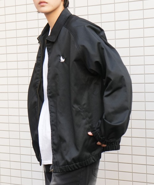 Healthknit Product(ヘルスニットプロダクト)の「別注【Healthknit Product】T/C twill blouson/ロゴ刺繍 ツイル ブルゾン/ハリントンジャケット(ブルゾン・メンズ・ブラック/カーキ/ネイビー・M/L/XL)」の17枚目の写真
