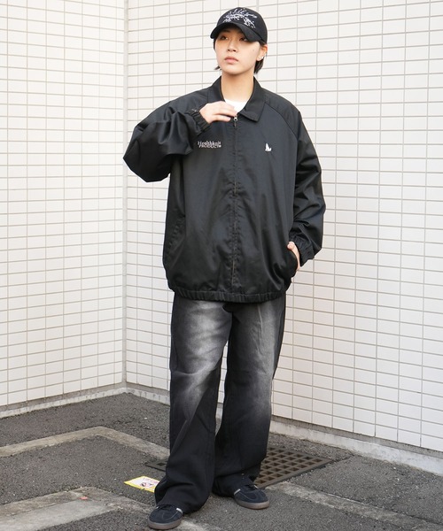 Healthknit Product(ヘルスニットプロダクト)の「別注【Healthknit Product】T/C twill blouson/ロゴ刺繍 ツイル ブルゾン/ハリントンジャケット(ブルゾン・メンズ・ブラック/カーキ/ネイビー・M/L/XL)」の19枚目の写真
