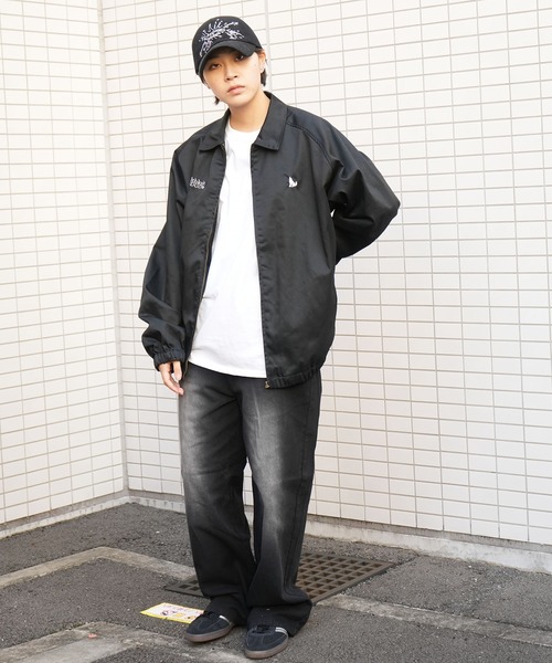 Healthknit Product(ヘルスニットプロダクト)の「別注【Healthknit Product】T/C twill blouson/ロゴ刺繍 ツイル ブルゾン/ハリントンジャケット(ブルゾン・メンズ・ブラック/カーキ/ネイビー・M/L/XL)」の22枚目の写真