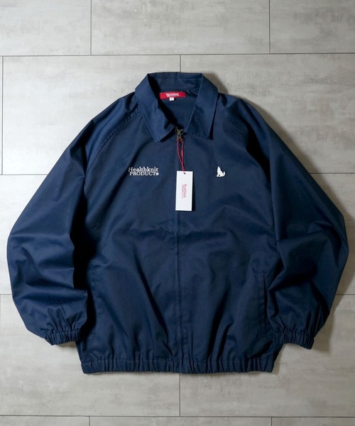 セール】別注【Healthknit Product】T/C twill blouson/ロゴ刺繍
