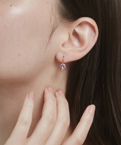 ciite' surgical stainless(シーテサージカルステンレス)の「【 金属アレルギー対応 】 カラービジューピアス サージカルステンレス (両耳用)(ピアス(両耳用)・レディース・イエロー/クリア/ピンク/レッド・FREE)」の14枚目の写真