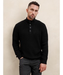 BANANA REPUBLIC FACTORY STORE（バナナリパブリック ファクトリーストア）の「BANANA REPUBLIC FACTORY STORE　　ボタンネック ワッフルセーター（ニット/セーター・メンズ）」