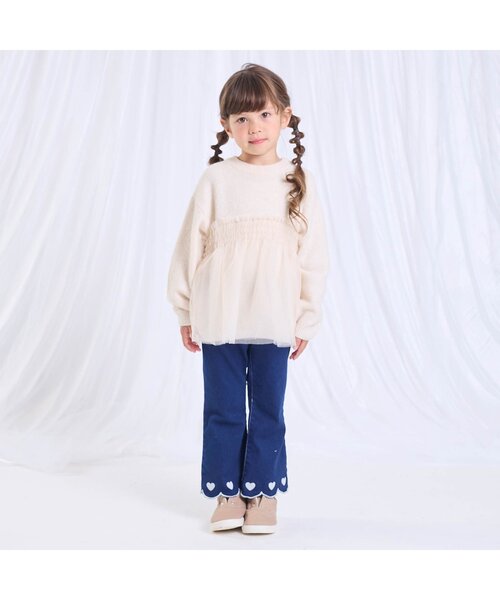 Seraph（セラフ）の「もちふわチュールセーター（ニット/セーター・キッズ・ラベンダー/ベビーピンク/アイボリー・80/90/100/110/120/130/140）」の11枚目の写真