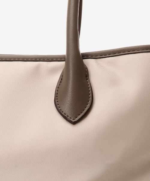 & chouette(アンドシュエット)の「《mama & chouette》トートバッグ(トートバッグ・レディース・オフホワイト/グレイッシュベージュ・FREE)」の9枚目の写真