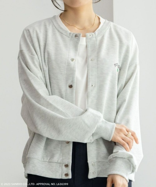 sanrio(サンリオ)の「Sanrio characters サンリオキャラクターズ ポチャッコ カーディガン(カーディガン/ボレロ・レディース・スミクロ/ベージュ/オートミール・フリー)」の13枚目の写真