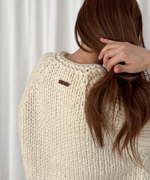 セール】El mar ウール混ローゲージカーディガン（カーディガン/ボレロ