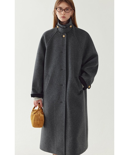 コーデュロイカラー ウールロングコート FD24W264【Fano Studios