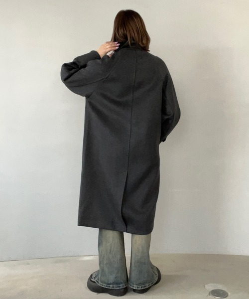 コーデュロイカラー ウールロングコート FD24W264【Fano Studios