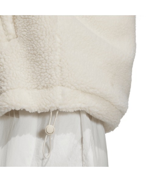 adidas（アディダス）の「アディダス adidas BOA ルーズフィット フルジップジャケット（パーカー・レディース・ベージュ/ブラウン・S/M/L/XL）」の13枚目の写真