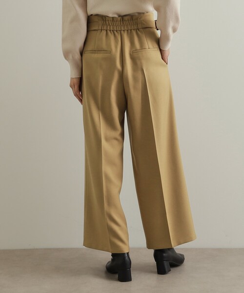 OPAQUE.CLIP（オペークドットクリップ）の「◆《美人百花掲載》サイドベルトワイドパンツ【洗濯機洗い可】（その他パンツ・レディース・ブラック/キャメル・38/40/42）」の20枚目の写真