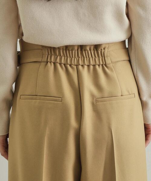 OPAQUE.CLIP（オペークドットクリップ）の「◆《美人百花掲載》サイドベルトワイドパンツ【洗濯機洗い可】（その他パンツ・レディース・ブラック/キャメル・38/40/42）」の3枚目の写真