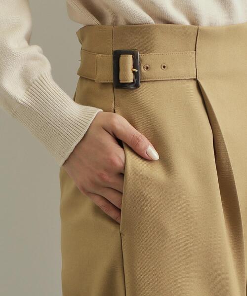 OPAQUE.CLIP（オペークドットクリップ）の「◆《美人百花掲載》サイドベルトワイドパンツ【洗濯機洗い可】（その他パンツ・レディース・ブラック/キャメル・38/40/42）」の4枚目の写真