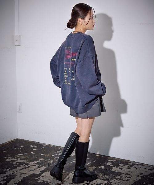 《UNISEX》スペースピグメントスウェット（スウェット）｜PBLIM（ページボーイリム）