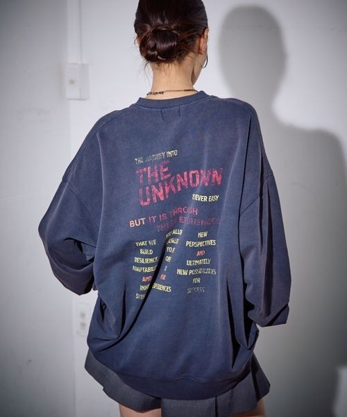 《UNISEX》スペースピグメントスウェット（スウェット）｜PBLIM（ページボーイリム）