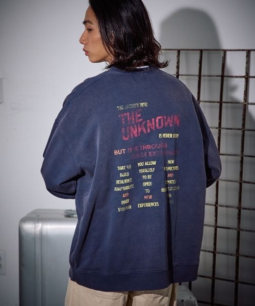 《UNISEX》スペースピグメントスウェット（スウェット）｜PBLIM（ページボーイリム）