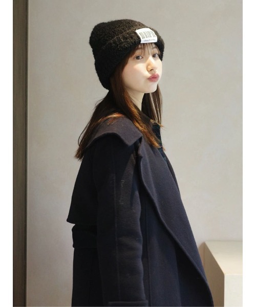 Herlipto HLT Boucle Knit Cap ニット帽 Her lip to（ハーリップトゥー）の「HLT Boucle Knit Cap