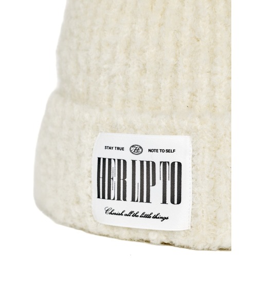 Her lip to（ハーリップトゥー）の「HLT Boucle Knit Cap