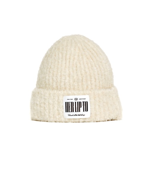 Her lip to HLT Boucle Knit Cap ニット帽　ビーニー Her lip to（ハーリップトゥー）の「HLT Boucle Knit Cap