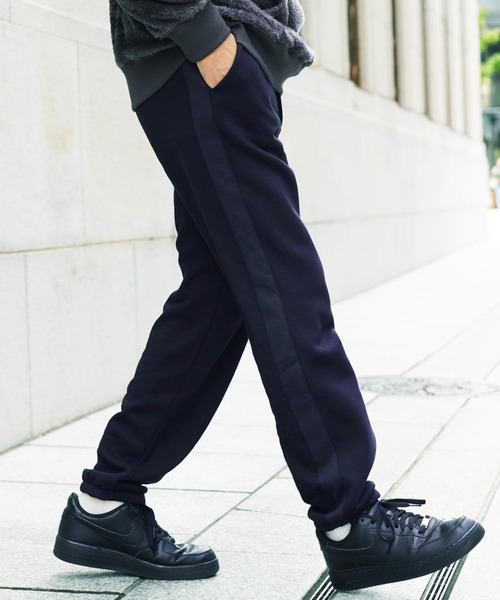 jiggys shop（ジギーズショップ）の「裏起毛サイドラインイージーパンツ（その他パンツ・メンズ・ブラック/チャコールグレー/ネイビー・SMALL/MEDIUM/LARGE/X-LARGE）」の12枚目の写真
