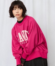 JETSET SOLO PLUS （ジェットセットソロプラス）の「【FONT LAB】カレッジロゴラグランワイドスウェット（スウェット）」