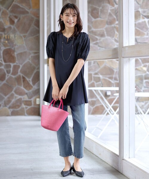 Tiaclasse(ティアクラッセ)の「ストレッチストレートデニム(デニムパンツ・レディース・ブルー/ネイビー・XXL/XL)」の18枚目の写真