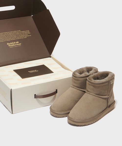 Rockfish ムートンブーツ ベージュ ORIGINAL WINTER BOOTS-SHORT(6')（ブーツ）｜ROCKFISH WEATHERWEAR