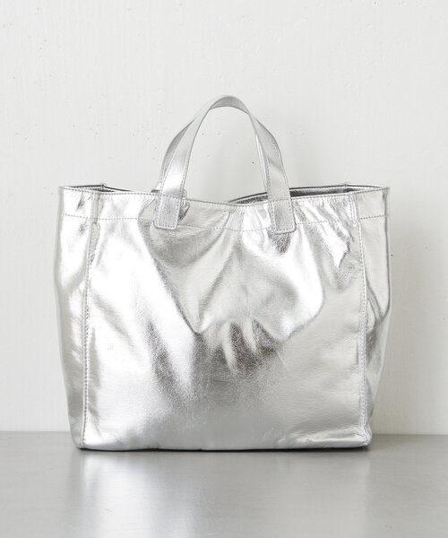 Jena espace merveilleux（ジェナ　エスパスメルヴェイユ）の「ソフトショッパーバッグ（トートバッグ・レディース・シルバー/ライトグレー・FREE）」の9枚目の写真