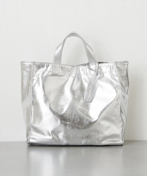 Jena espace merveilleux（ジェナ　エスパスメルヴェイユ）の「ソフトショッパーバッグ（トートバッグ・レディース・シルバー/ライトグレー・FREE）」の8枚目の写真