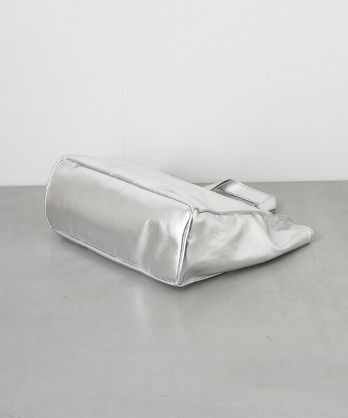 Jena espace merveilleux（ジェナ　エスパスメルヴェイユ）の「ソフトショッパーバッグ（トートバッグ・レディース・シルバー/ライトグレー・FREE）」の5枚目の写真