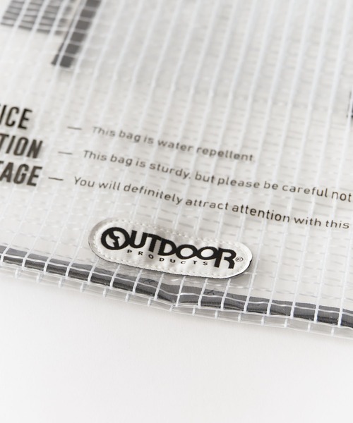 OUTDOOR PRODUCTS（アウトドアプロダクツ）の「OUTDOOR PRODUCTS/アウトドアプロダクツ OUTDOOR Graphic Vinyl Tote トートバッグ（トートバッグ・レディース・ブラック/ホワイト・FREE）」の9枚目の写真