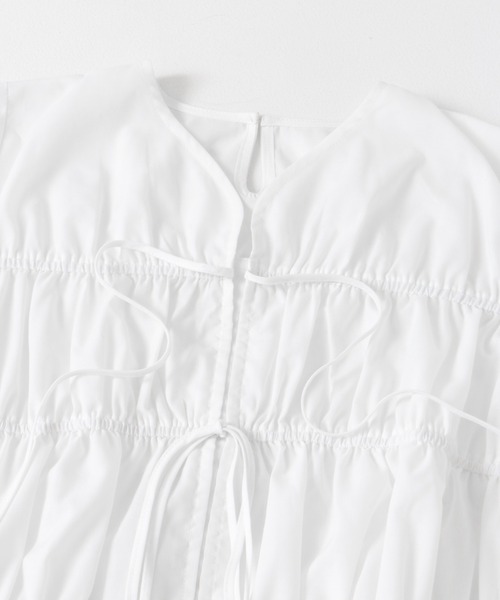 SENSE OF PLACE by URBAN RESEARCH（センスオブプレイスバイアーバンリサーチ）の「リボンディテールブラウス（シャツ/ブラウス・レディース・ブラック/ライトブルー/オフホワイト・ONE）」の21枚目の写真