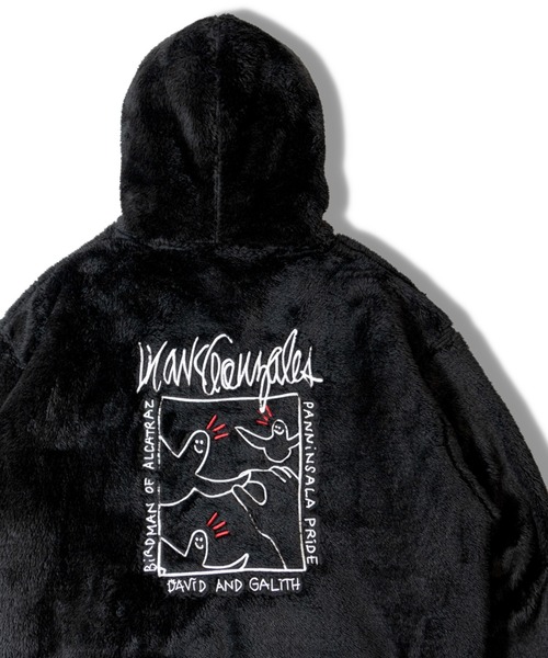 (What it isNt)ART BY MARKGONZALES(ワットイットイズント)の「WIT ボアパーカー(その他アウター・メンズ・ホワイト/ブラック・XL/L/M)」の1枚目の写真