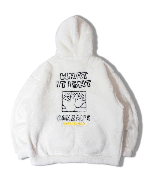 (What it isNt)ART BY MARKGONZALES(ワットイットイズント)の「WIT ボアパーカー(その他アウター・メンズ・ホワイト/ブラック・XL/L/M)」の3枚目の写真