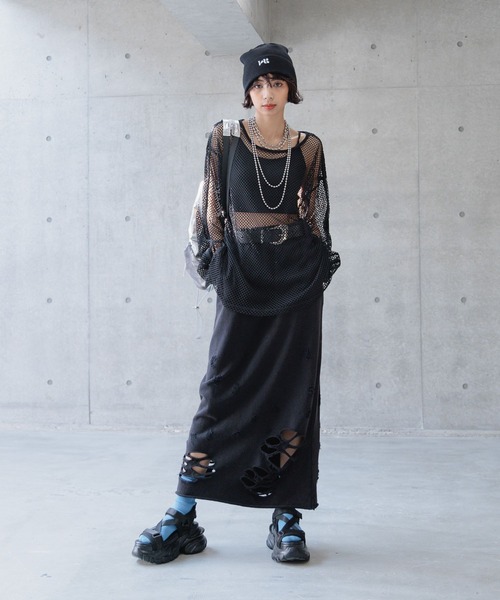 PAGEBOY（ページボーイ）の「ダッドコンビスポサン（サンダル・レディース・ブラック/グレー/オフホワイト・MEDIUM/SMALL/LARGE）」の7枚目の写真