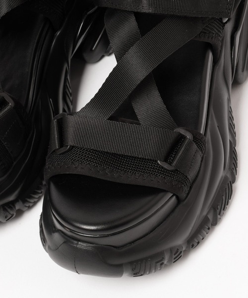 PAGEBOY（ページボーイ）の「ダッドコンビスポサン（サンダル・レディース・ブラック/グレー/オフホワイト・MEDIUM/SMALL/LARGE）」の5枚目の写真