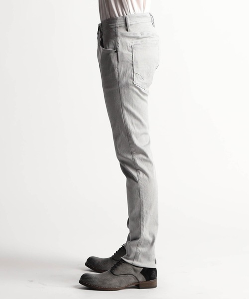 NICOLE CLUB FOR MEN（ニコルクラブフォーメン）の「コーティングヘリンボン５ポケットパンツ（その他パンツ・メンズ・ブラック系/ホワイト系/ネイビー系・SMALL/MEDIUM/LARGE/X-LARGE）」の8枚目の写真