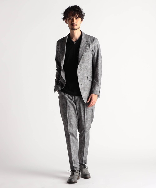 NICOLE CLUB FOR MEN（ニコルクラブフォーメン）の「ブライトシャンブレー イージースラックス（その他パンツ・メンズ・グレー系/ブラック/ネイビー・SMALL/X-LARGE/LARGE/MEDIUM）」の4枚目の写真