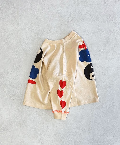 MARKEY'S（マーキーズ）の「ソデリブビックロンT（Tシャツ/カットソー・キッズ・オフホワイト/イエロー/アイボリー/グレー・100/120/110/90/140/130）」の19枚目の写真