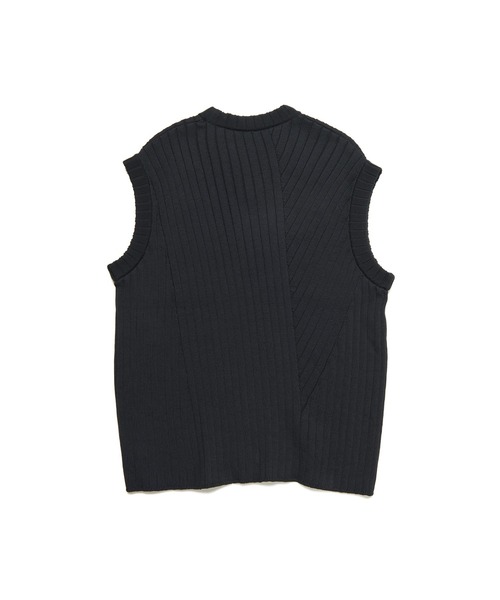 SOPHNET.（ソフネット）の「KNIT VEST（ニット/セーター・メンズ・ライトブルー/ブラック/ベージュ・X-LARGE/LARGE/MEDIUM/SMALL）」の6枚目の写真