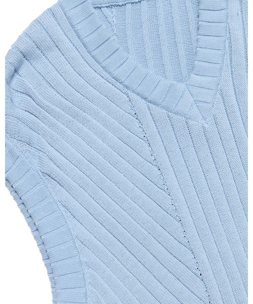 SOPHNET.（ソフネット）の「KNIT VEST（ニット/セーター・メンズ・ライトブルー/ブラック/ベージュ・X-LARGE/LARGE/MEDIUM/SMALL）」の9枚目の写真