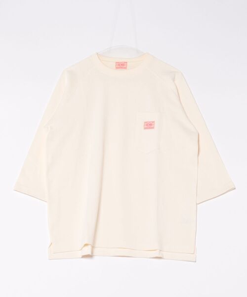 BIG MIKE(ビッグマイク)の「BIG MIKE ビックマイク/ ヘビーウエイト サングラスポケット クォータースリーブ 7分袖Tシャツ //// 102518740 102538740(Tシャツ/カットソー・メンズ・グリーン系その他/スミクロ/ホワイト/ナチュラル/アッシュ/チャコールグレー・MEDIUM/LARGE/X-LARGE)」の15枚目の写真